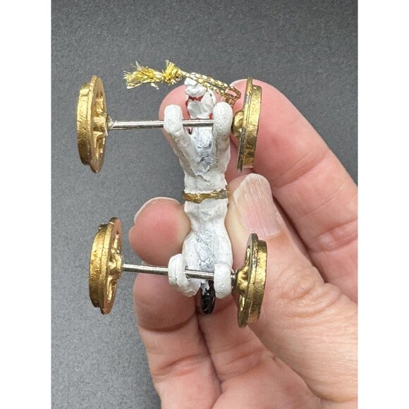 VINTAGE GERMAN HAND PAINTED MINI HORSE ON WHEELS - Picture 8 of 9